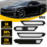 4X For 2010-2015 Chevy Camaro Front Rear Dynamic LED Side Marker Lights Lamps EA 6B93BC-57