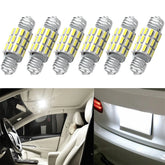6X AUXITO 31MM-36MM Festoon LED Map Dome License Plate Light Bulb Kit White EOA AUXITO