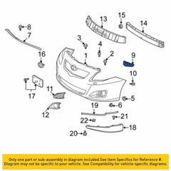 For Corolla 09-10 Bumper Support Bracket Holder Front Plastic L&R 5211602130 EOA 6B93BC-57