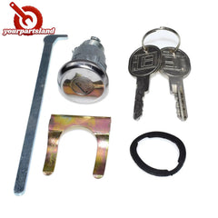 For Buick GM Chrome Trunk/Deck/Boot Lock Key Cylinder W/ 2 Keys 605533,TL1575 6B93BC-57