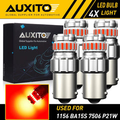 4X 1156 7506 LED Back Up Light Brake Tail Lamps High Mount Stop Bulbs 2F EOA 6B93BC-57