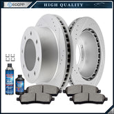 Rear Ceramic Brake Pads And Rotors Set For 1999 2003 2004 FORD F 250 SUPER DUTY 6B93BC-57