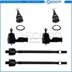 Front Lower Ball Joints Steering Tie Rod End For 2000 01 02-2005 Hyundai Accent