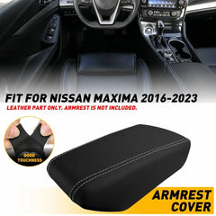 Fit Nissan Maxima 2016-2023 Front Center Console Lid Armrest Cover Gray Stitch A 6B93BC-57
