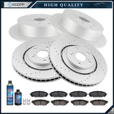 Ceramic Brake Pads And Rotors Front Rear For 2010-2015 Lexus RX350 Lexus RX450h KOEEP