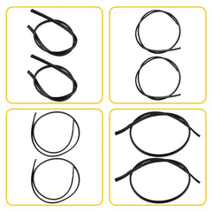 For 2010 2009 2011 2012 2013 Toyota Corolla Set of 2 Black Roof Trim Molding Kit 6B93BC-57