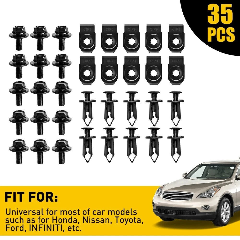 For KIA Body Bolts U-nut Clips - M6 Engine Under Cover Splash Shield Guard EOA 6B93BC-57