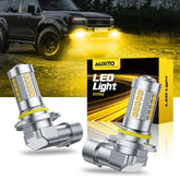 2X 9006 HB4 LED Headlight Kit High Low Beam Bulb Super Bright 3000K Amber EOA 6B93BC-57