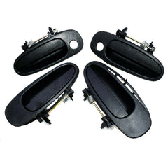 Black Outside Door Handle Front Rear Left Right For 1993-1997 Toyota Corolla 6B93BC-57