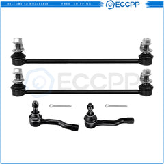 Front Steering Sway Bar Outer Tie Rod End Suspension Kit For 03-08 Infiniti FX35