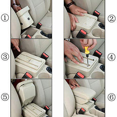 For Mitsubishi Attrage 2015-2019 Center Console Armrest Storage Box with Base US MITSUBISHI