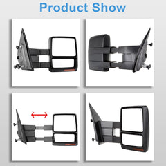 Passenger Side Tow Mirror For 07-14 F150 Power Heated Turn Signal Puddle Light 6B93BC-57