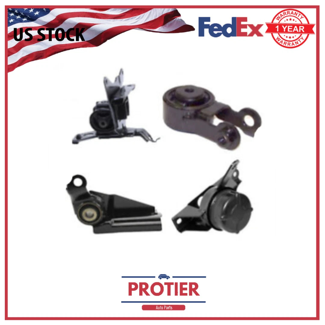Motor & Trans Mount 4PCS Set Fit 2012-2014 Toyota Yaris 1.5L for Auto Trans 6B93BC-57