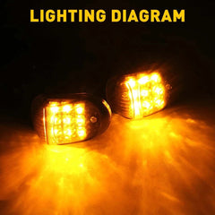 4PCS Smoke Amber LED Turn Motorcycle Signal Indicator Blinker Universal Light 6B93BC-57