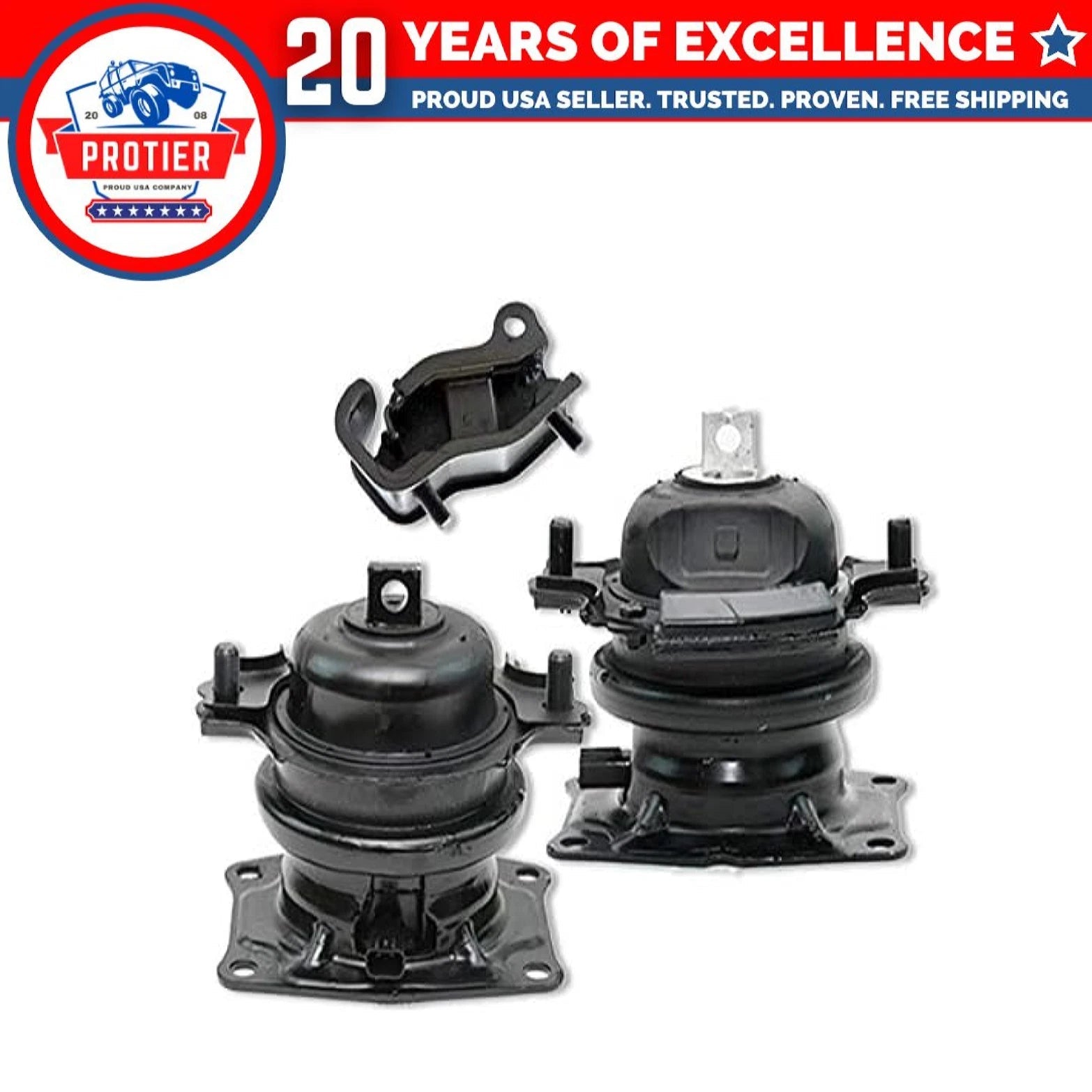 Fits 2005-2006 Honda Odyssey 3.5L i-VTEC AUTO FRT RR Motor & Trans Mount 3pc 6B93BC-57