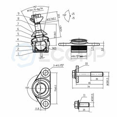 ECCPP 10pcs Complete Front Suspension Control Arm Kit For Volvo S60 V70 01-07 ECCPP