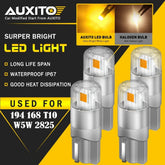 4X Canbus LED Front Side marker Light Bulb 168 192 2825 2821 T10 3000K Amber EA 6B93BC-57