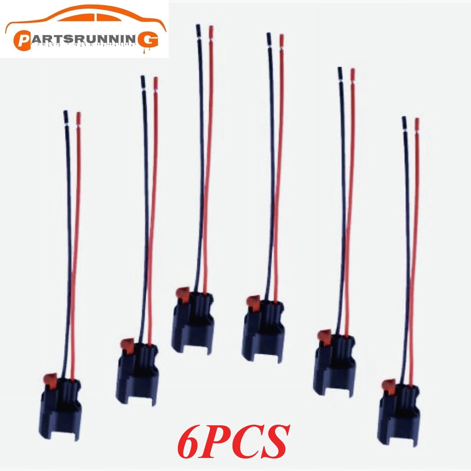 6PCS Fuel Injector Connector Wiring Harness Kit for Jeep Wrangler JK TJ Ram 6B93BC-57