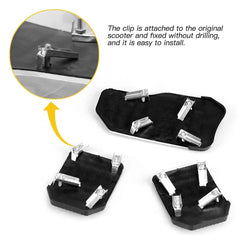 3Pcs Aluminum Non-slip Gas Brake Pedals Pad Cover Set for Manual Car Universal 6B93BC-57