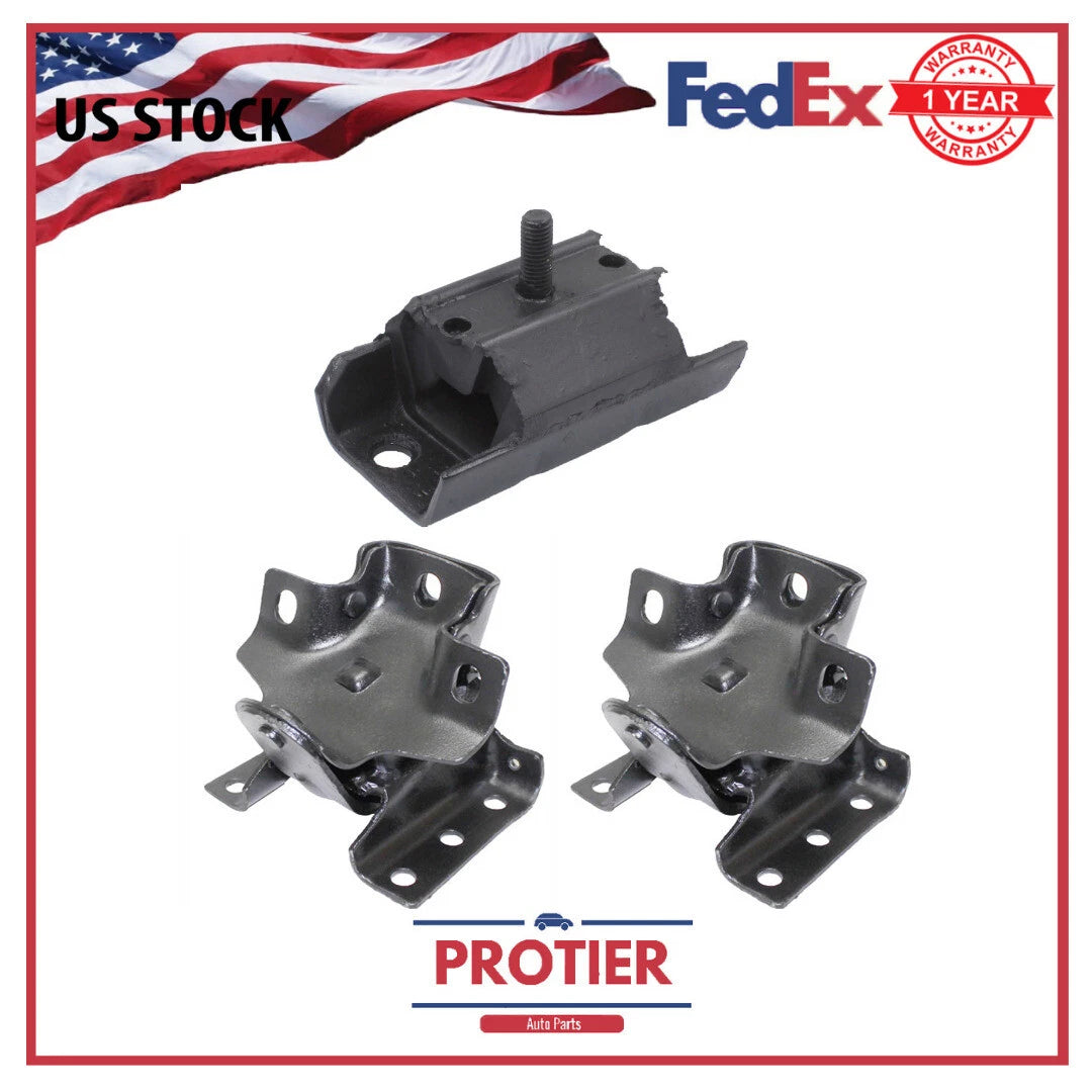 Engine & Trans Mount ETK-057 RWD Set 3PCS for Cadillac Escalade Chevrolet Sport 6B93BC-57