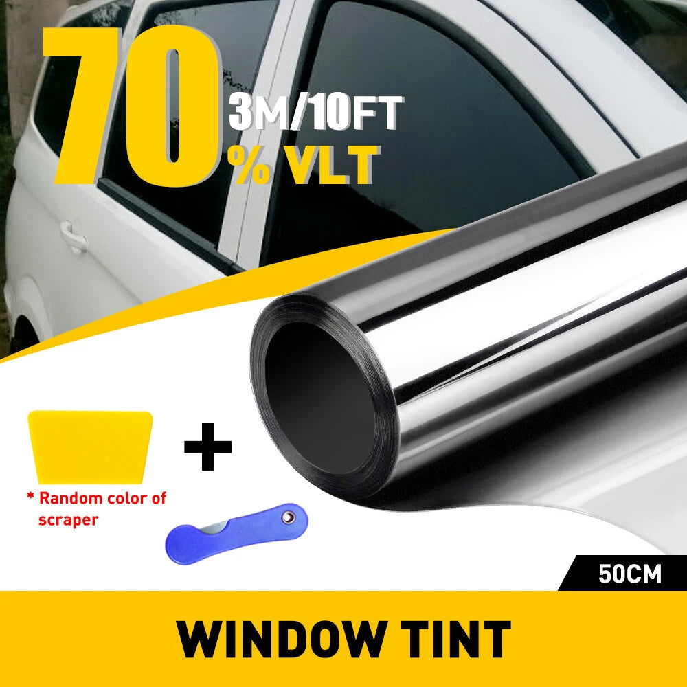 70% VLT Uncut Roll Window Tint Film 20" x 10ft Feet For Car Home Office EOA 6B93BC-57
