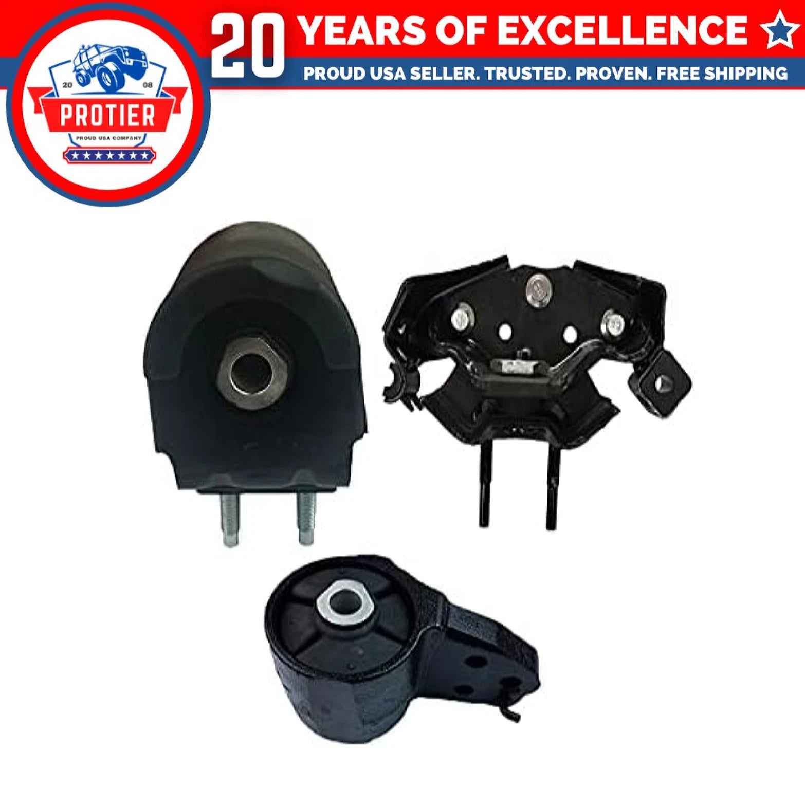 Fits 2008-2014 Ford Expedition 5.4L RWD AUTO Motor&Transmission Mount Set 3pc 6B93BC-57