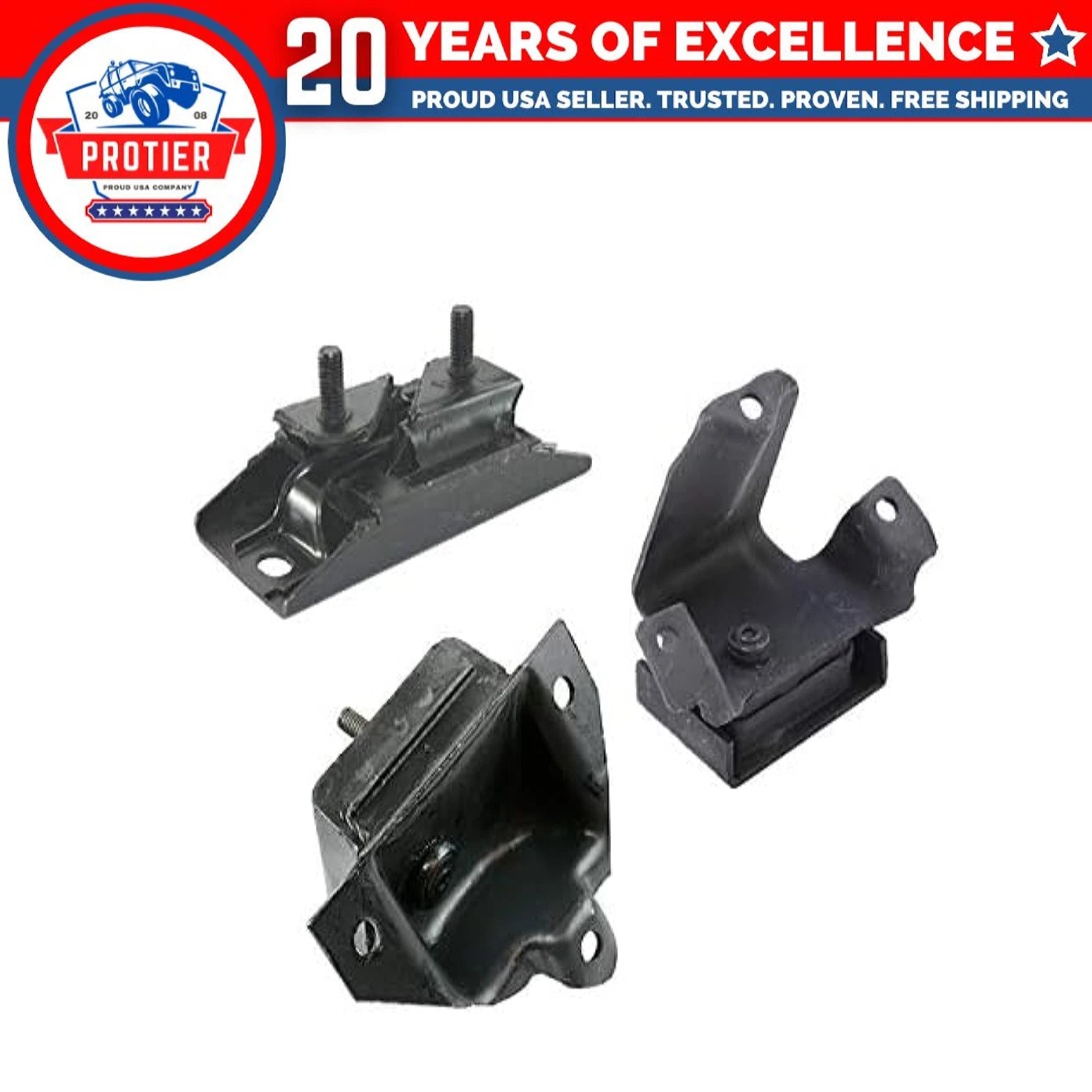 Fits 1985-1987 Ford E150 E250 E350 Econoline/Club Wagon 4.9L Motor& Trans Mount 6B93BC-57