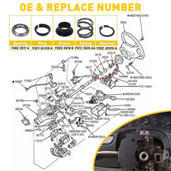 Steering Column Upper Bearing Kit Fits Ford F150 F250 F350 F450 Super Duty 92-07 6B93BC-57