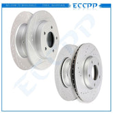 Front Rear Brake Rotors For MAZDA 3 2004-2008 2009 2010 2011 2012 2013 Drilled 6B93BC-57