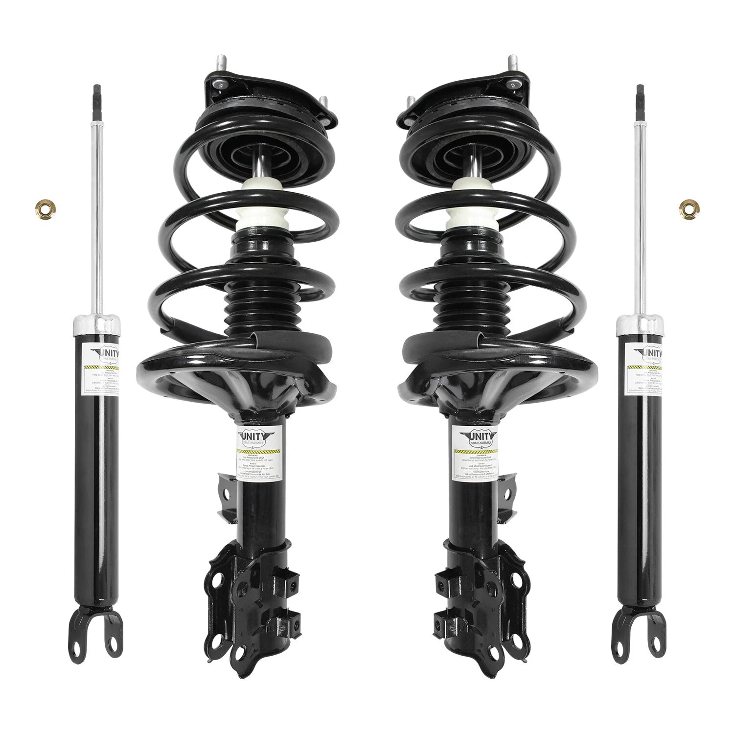 Front & Rear Complete Strut Assembly Shock Kit for 2007-2010 Hyundai Elantra 6B93BC-57
