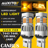 3000K LED Turn Signal Blinker Light Bulbs 7440 7441 7444 Amber Yellow CANBUS EOA 6B93BC-57