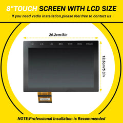 For 2019 20 2021 2022 Mitsubishi Outlander 8" LCD Display Touch Screen RADIO EOA 6B93BC-57