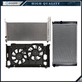 Electric Radiator Condenser Cooling Fan Kit For 2011-2014 2015 2016 Lexus CT200h 6B93BC-57