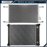 Aluminum Radiator & AC Condenser Cooling Kit For 2004-2008 Freightliner M2 106