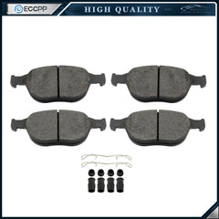 4PCS Front Semi-Metallic Brake Pads For 2010 2011 2012 2013 Ford Transit Connect 6B93BC-57
