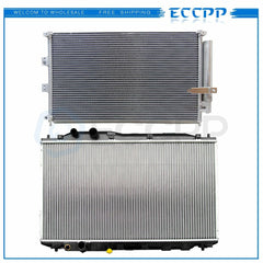 Aluminum Radiator & AC Condenser Cooling Kit For 2006-2011 Honda Civic 1.8L KOEEP