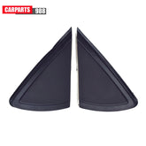 Pair LH RH Rearview Mirror Triangle Molding Cover Black For VW Polo MK5 2010-20 6B93BC-57