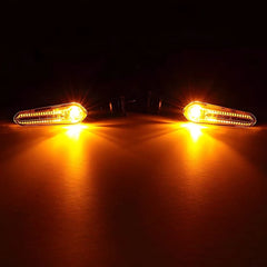 2X Front Rear LED Turn Signal Light For Yamaha FZS FZ-25 MT-07 XSR 700 YZF R15 A 6B93BC-57
