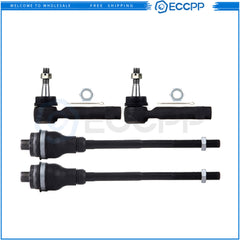 Front Steering Inner & Outer Tie Rod End Suspension For 2000-2006 Silverado 1500