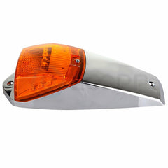 5x 10 inch Amber 17 LED Chrome Cab Roof Marker running Light truck trailer