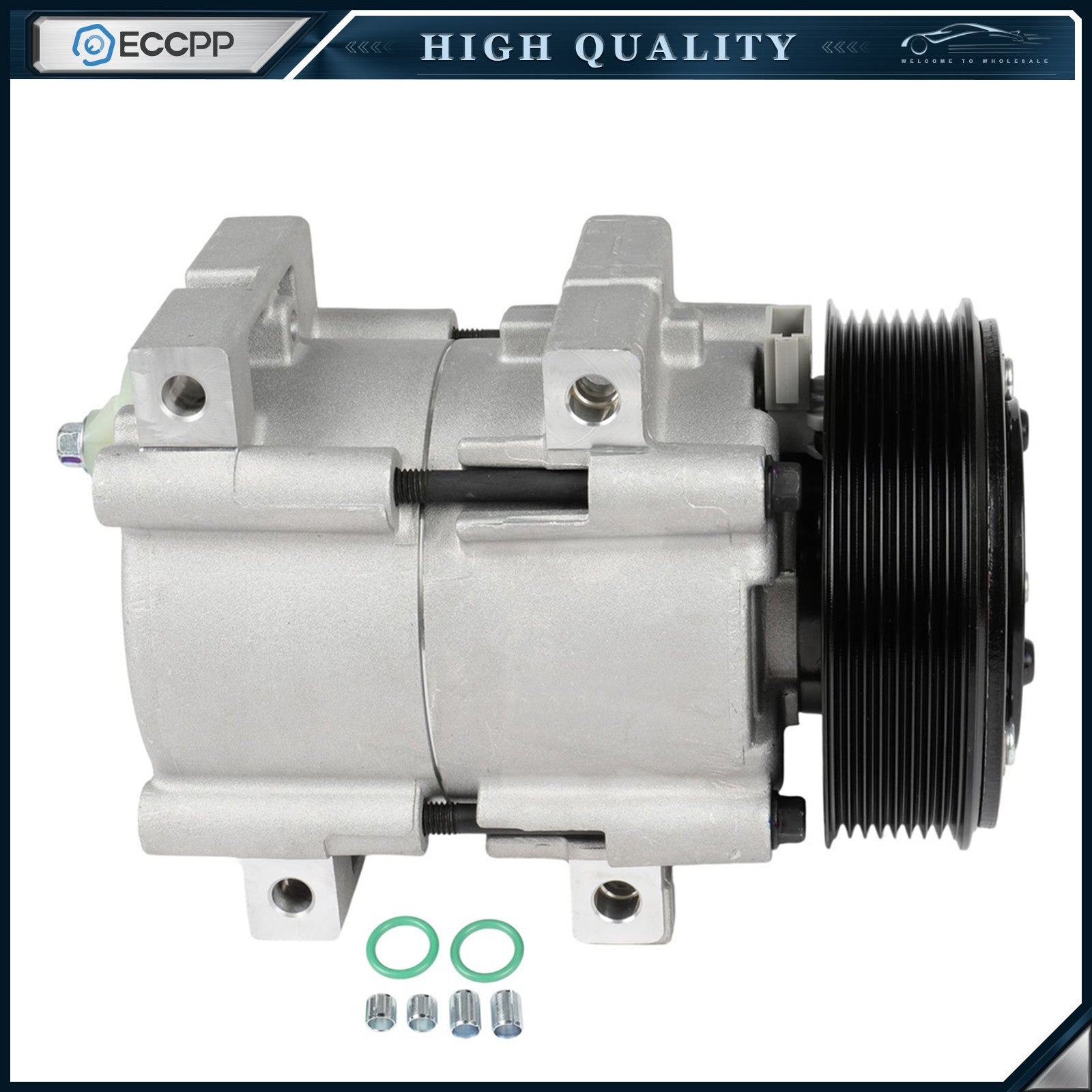 AC A/C Compressor For Ford F-250 350 450 Super Duty 1999-2001 2002 2003 6B93BC-57
