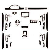 Interior Center Console Carbon Fiber Molding Sticker Decals For VW CC 2012-2018