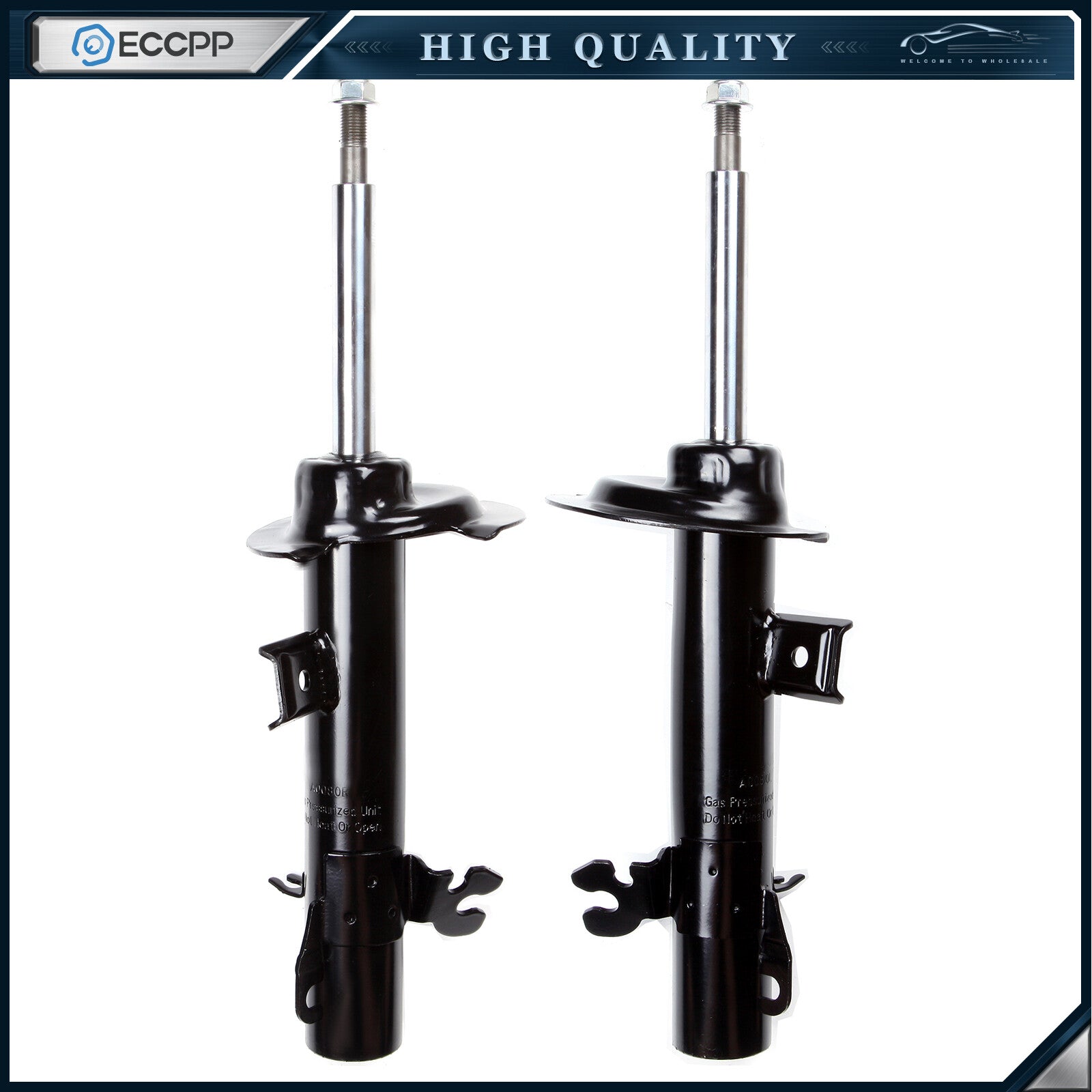 Front Pair Struts Shocks For 2002-2006 Mini Cooper 1.6L Left Right ECCPP ECCPP
