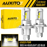 AUXITO H4 LED Headlight Bulb Conversion Kit High Low Beam Lamp 6500K Super White AUXITO