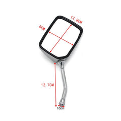 Motorcycle Rectangle Rear view Mirrors Chrome 10mm For Honda VTX1300 VTX1800