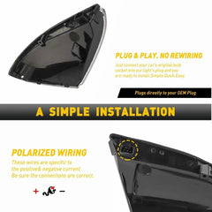 For 09-14 Dodge Ram 1500 2500 Passenger Mirror Signal Turn Puddle Light Lamp 6B93BC-57