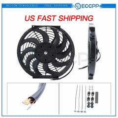 Radiator Condenser Cooling Fan 12" Inch Universal Push Pull Mounting Kit 6B93BC-57