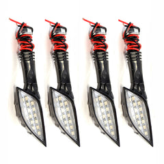 4X Skull LED Turn Signal Lights For Harley Sportster 883 1200 48 XL1200N XL1200C