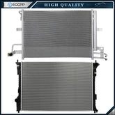 Aluminum Radiator & AC Condenser Cooling Kit For 2011 2012 13-19 Ford Explorer 6B93BC-57
