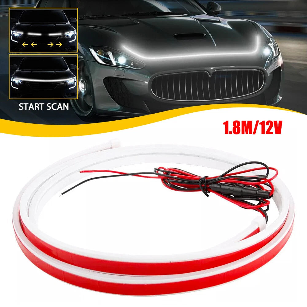 70" LED Scan Start Up Dynamic Hood Light Strip DRL For Dodge RAM 1500 2500 3500 6B93BC-57